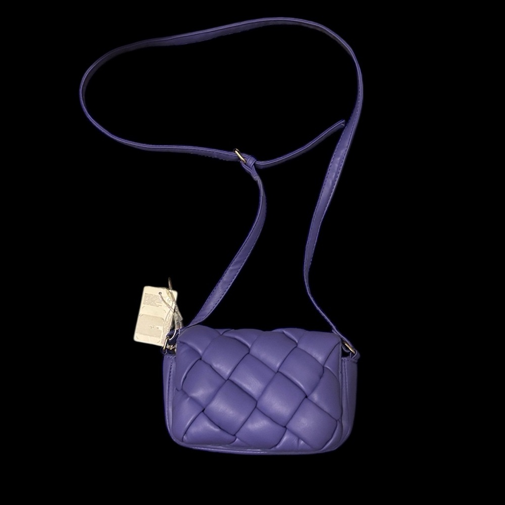 Primark Lilac Quilted Puffer Crossbody Bag